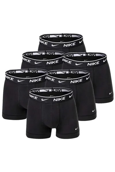 Боксеры с логотипом на поясе - 6 пар Nike, черный