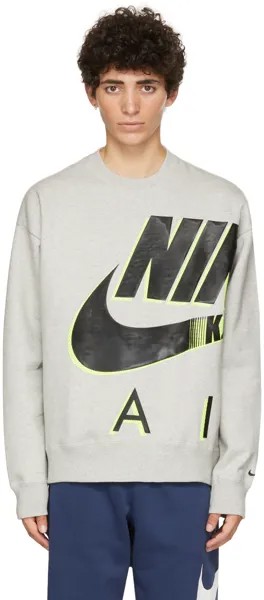 Серый свитшот Kim Jones Edition Fleece Crew NRG Nike