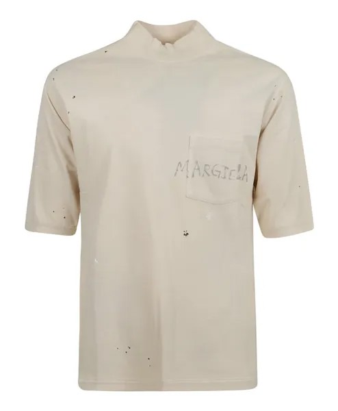 Стильная футболка и поло Maison Margiela, бежевый