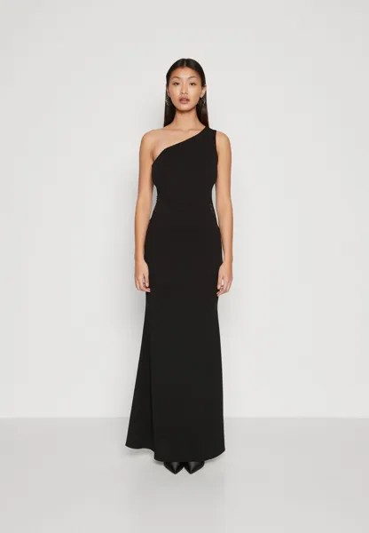 Платье из джерси Basia One Shoulder Maxi WAL G., черный