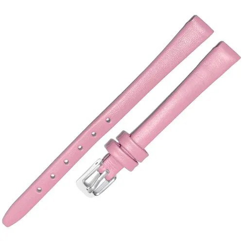 Ремешок 0803-01 (роз) Classic Розовый кожаный ремень 8 мм для наручных часов из натуральной кожи гладкий матовый женский