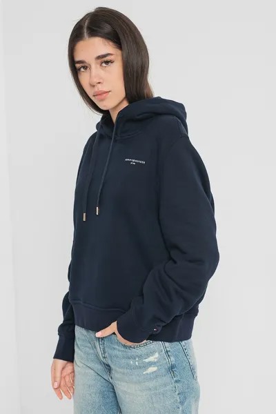Худи 1985 года из натурального хлопка Tommy Hilfiger, синий