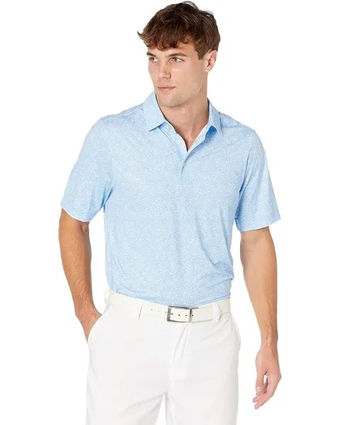 Поло Cutter & Buck Pike Constellation Print Stretch, цвет Atlas
