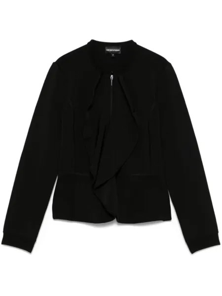 Emporio Armani куртка с оборками, черный