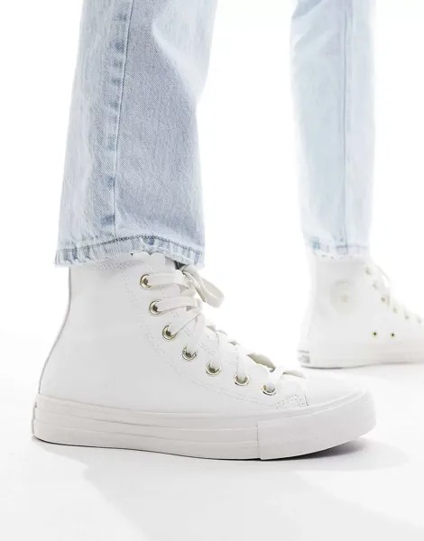 Белые однотонные кроссовки Converse Chuck Taylor All Star