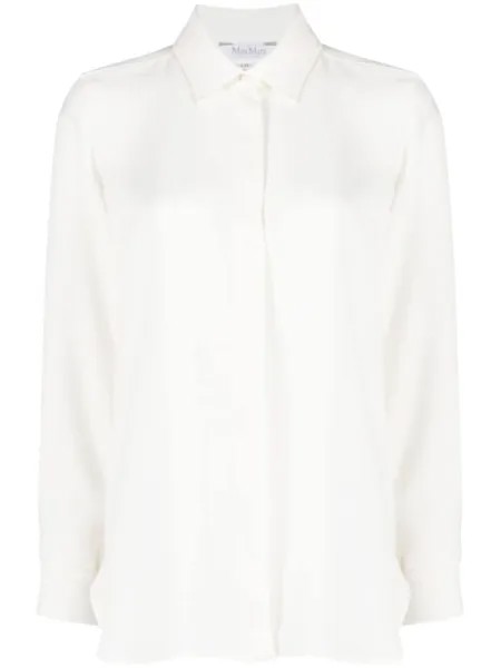 Max Mara рубашка с длинными рукавами, белый
