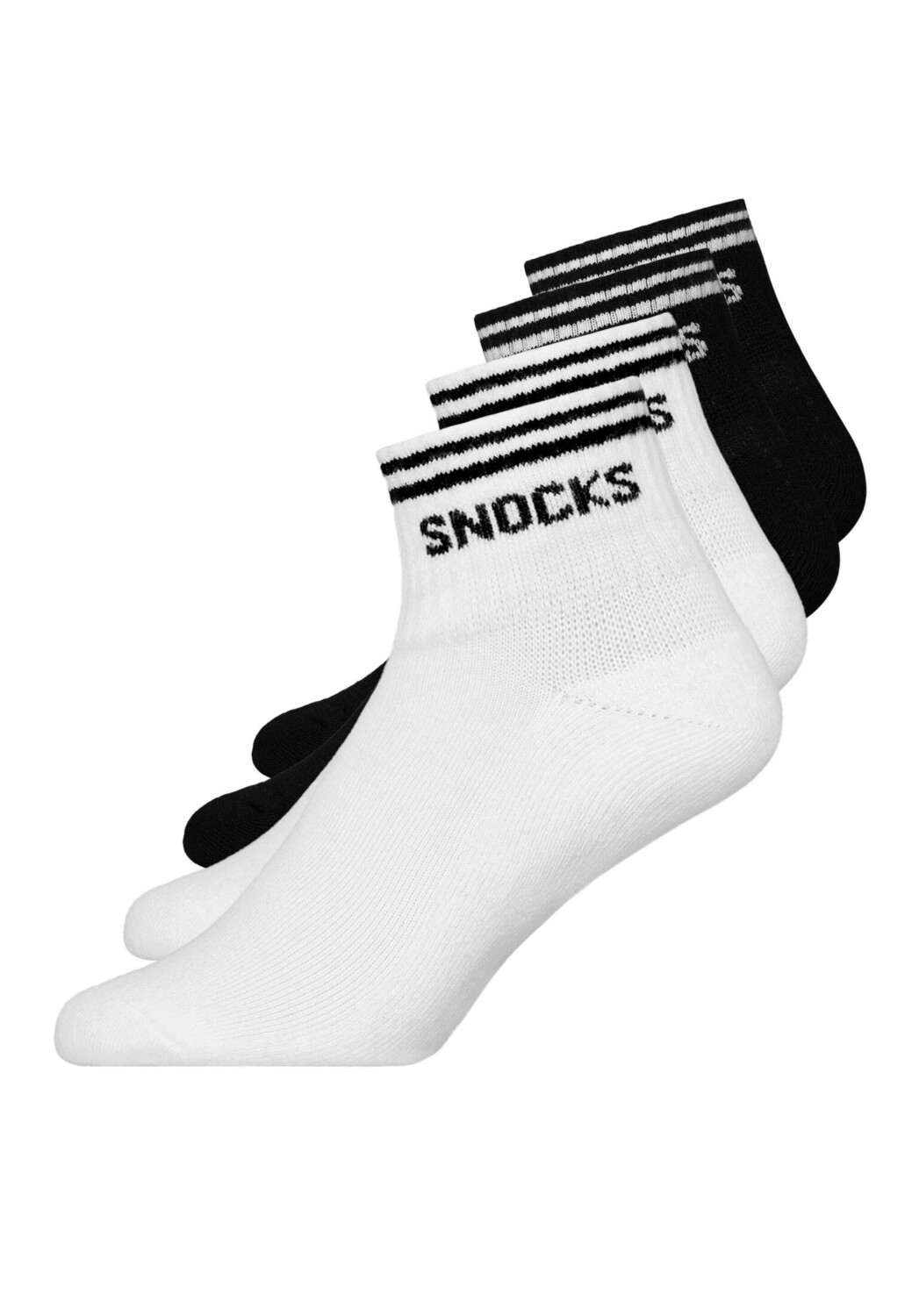 Носки-Кеды в стиле ретро Snocks, черный