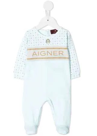 Aigner Kids комбинезон для новорожденного с логотипом