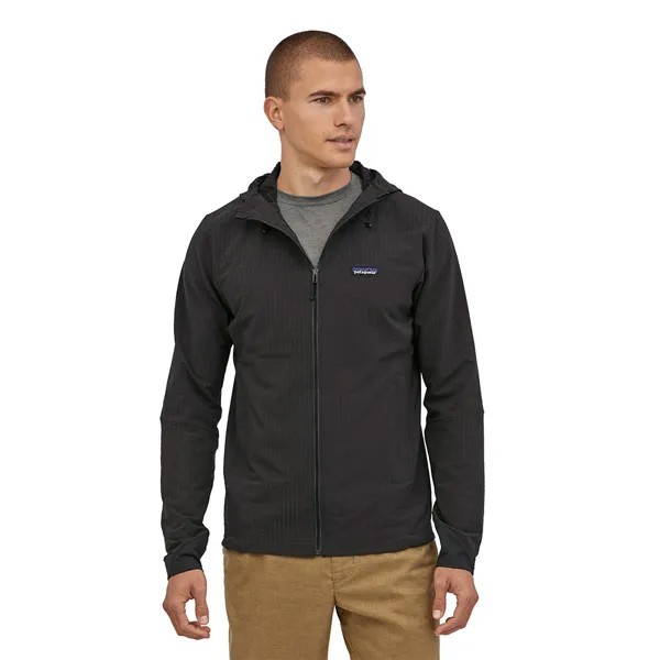 Куртка Patagonia R1 TechFace Hooded, черный