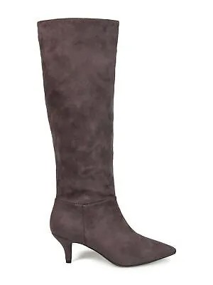 JOURNEE COLLECTION Женские серо-серые сапоги Vellia Toe Kitten Heel Slouch Boot 9.5 M WC