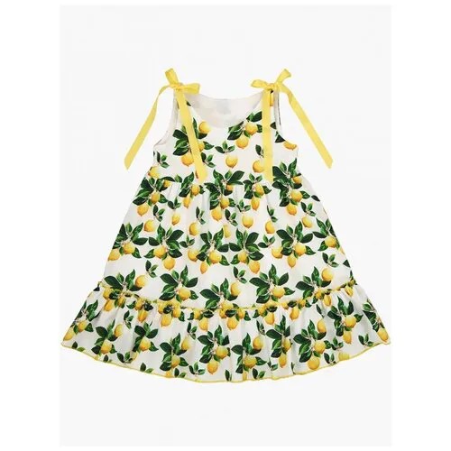 Платье Mini Maxi, модель 7494, цвет желтый, размер 116