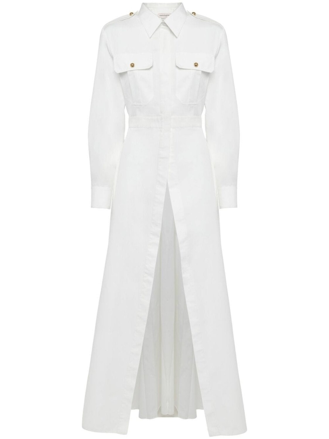 Alexander McQueen длинная рубашка, белый