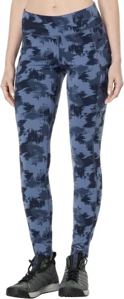 Брюки Boundless Performance Pocket Tights Print L.L.Bean, цвет Vintage Indigo Blurry Camo