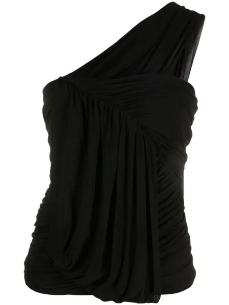 Rick Owens блузка Edfu с драпировкой, черный