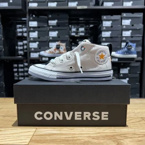 Converse All Star Chuck Taylor Kids Кроссовки для мальчиков и девочек Бежевые школьные #781
