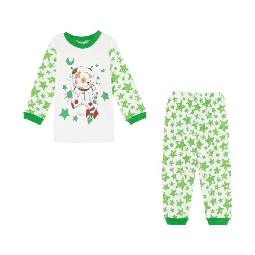 Пижама для мальчика, цвет зеленый, рост 80