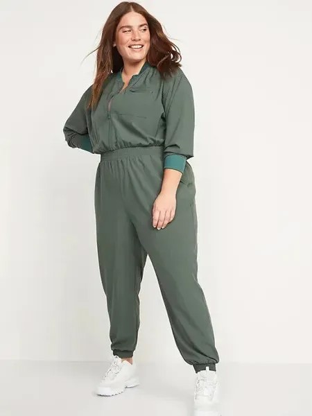 Комбинезон без воротника Old Navy Green из эластичного материала, размер 3X