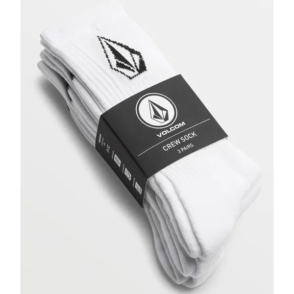 Носки VOLCOM Full Stone Sock 3Pk White