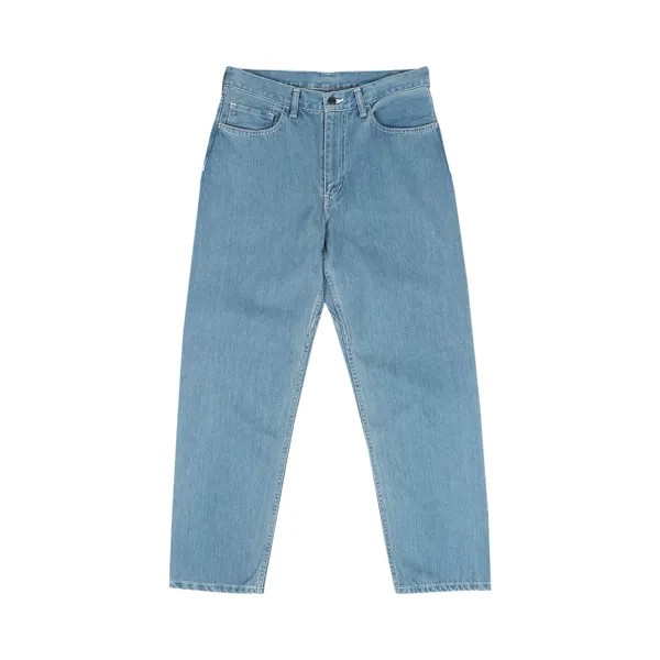 Прямые джинсовые брюки nanamica с 5 карманами, цвет Индиго отбеливатель