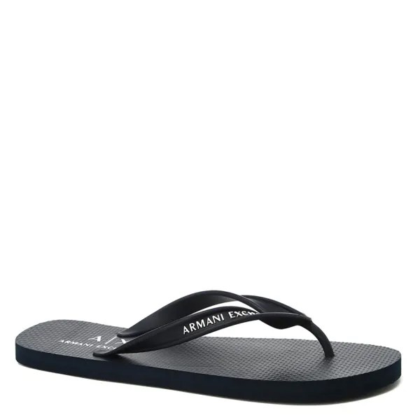Шлепанцы мужские Armani Exchange XUQ002 синие 44 EU