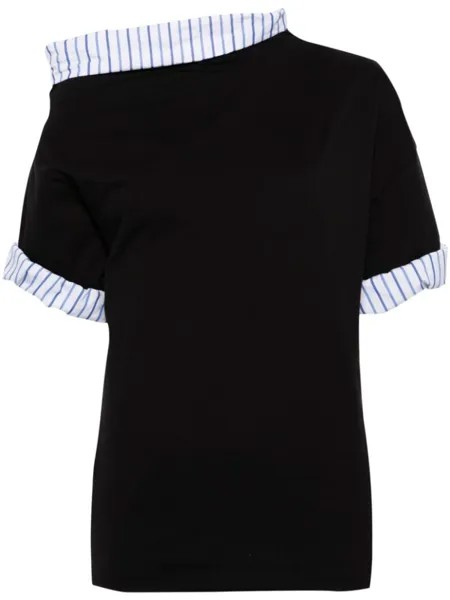 DRIES VAN NOTEN двухслойная футболка, черный