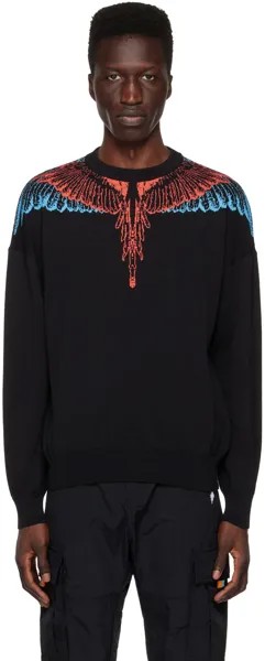 Свитер Black Icon с крыльями Marcelo Burlon County of Milan