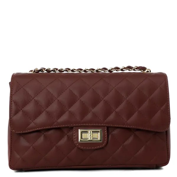 Сумка женская Pierre Cardin 1371 бордово-коричневый, 16х28х9 см