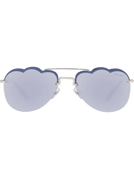 Miu Miu Eyewear солнцезащитные очки-авиаторы Cloud