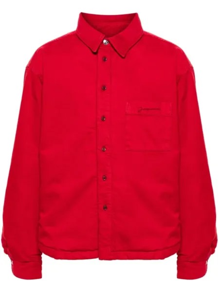 Jacquemus куртка-рубашка La chemise Boulanger, красный