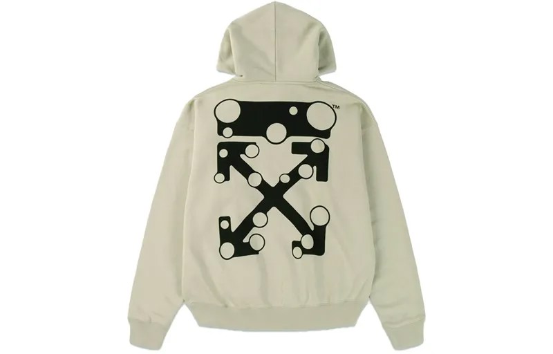 Толстовка с капюшоном Bubble Arrow Skate Off-White, хаки
