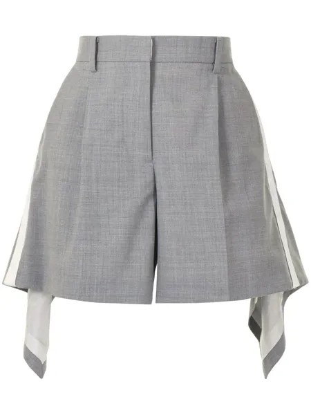 Sacai шорты асимметричного кроя