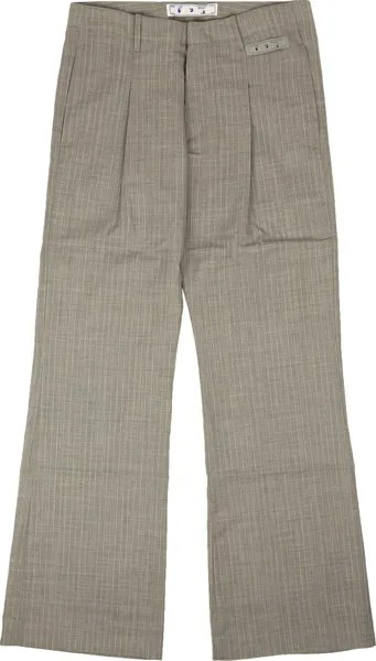 Брюки Off-White Low Cut Formal Pants 'Light Grey', серый