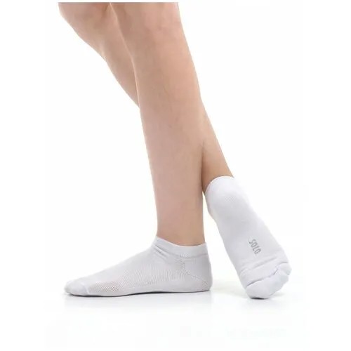 Носки спортивные низкие SOLO NS11 - белый - размер 33-35
