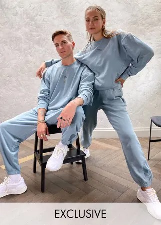 Голубые свободные джоггеры Puma-Голубой