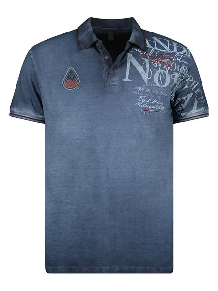 Футболка поло Geographical Norway, темно-синий