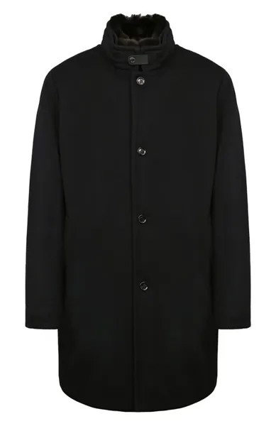 Пуховое пальто с отделкой из меха кролика Bond-FUR-LE Moorer
