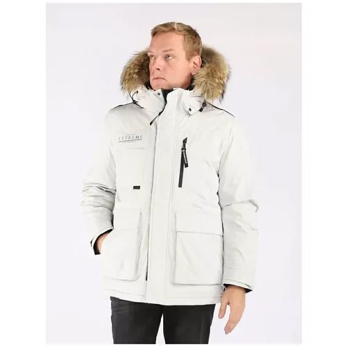 Зимняя мужская куртка A passion play, S67222, цвет бежевый, размер 52