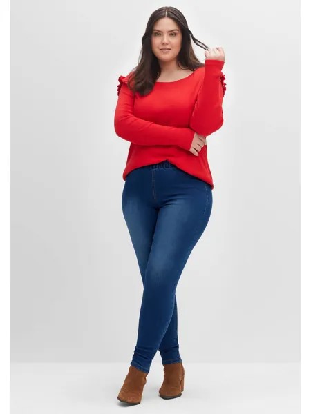 Джинсы sheego Jeggings, цвет blue Denim+dark blue Denim