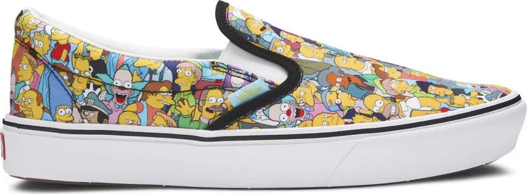 Кеды Vans The Simpsons x ComfyCush Slip-On Springfield, разноцветный