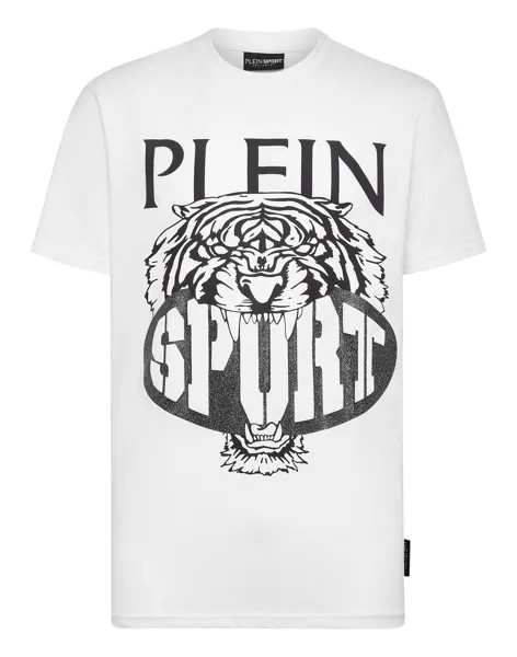 Футболка с круглым вырезом SS Tiger Plein Sport, цвет White / Black