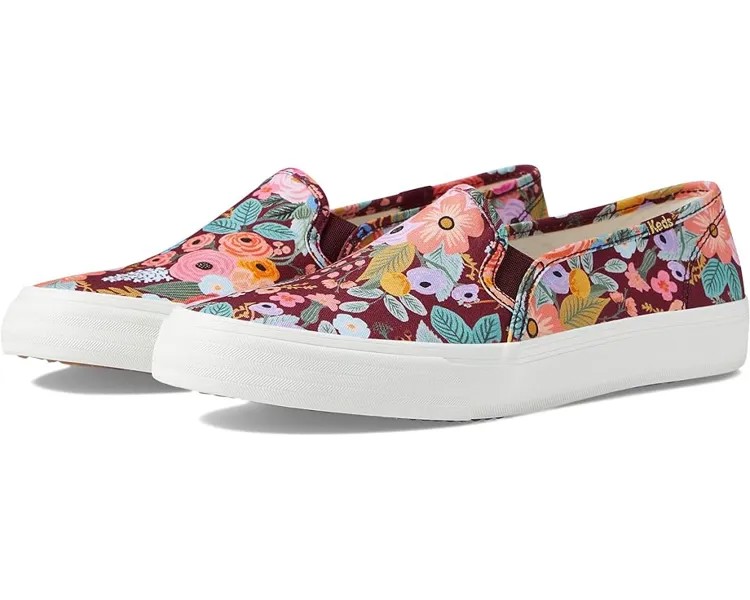 Кроссовки Keds Keds x Rifle Paper Co. - Double Decker Garden Party, бордовый