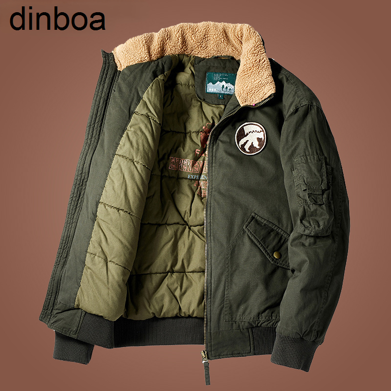 Мужская зимняя куртка Dinboa-2022, куртки-бомберы, теплые куртки, верхняя одежда для мужчин, верхняя одежда, размер M-4xl, ветровка
