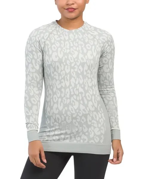 Жаккардовый базовый топ с леопардовым принтом Sweaty Betty, синий