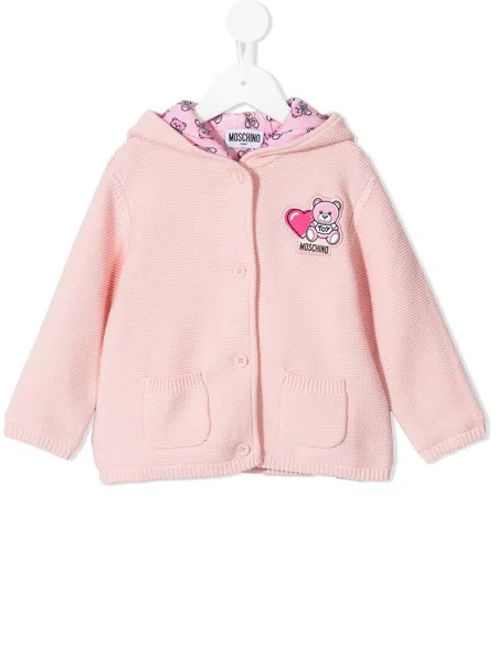 Moschino Kids трикотажный кардиган Teddy Bear