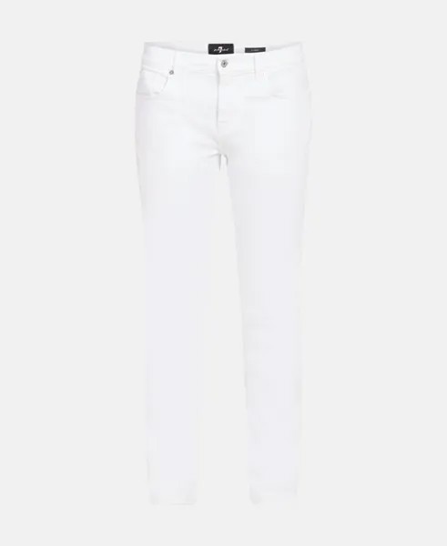 Прямые джинсы 7 for all Mankind, цвет Wool White