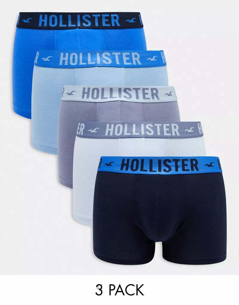 Голубые трусы Hollister (5 штук)