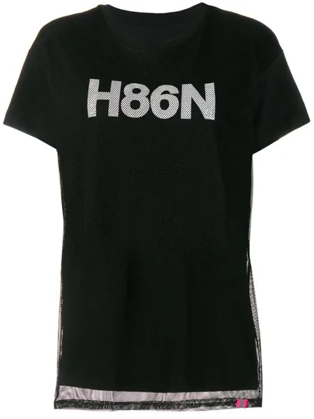 Hogan футболка с графичным принтом и круглым вырезом