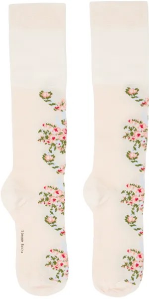 Белые носки с венком Simone Rocha