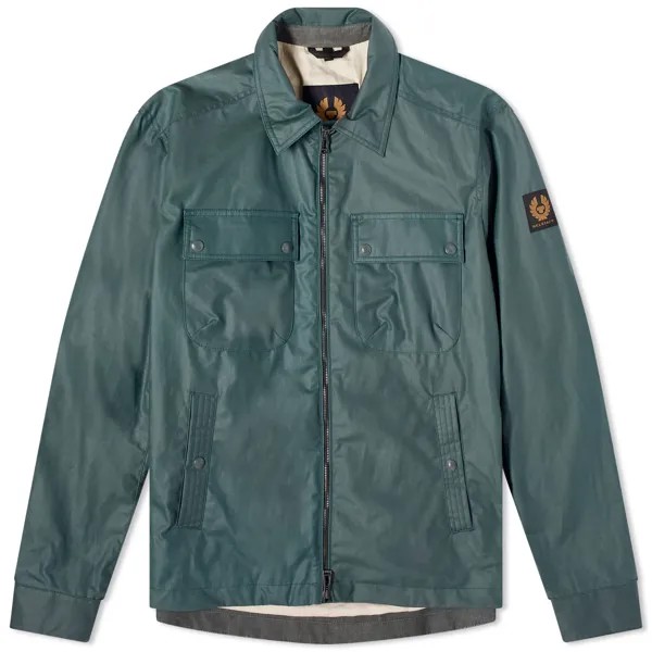 Рубашка Belstaff Tour Overshirt, цвет Dark Mineral Green