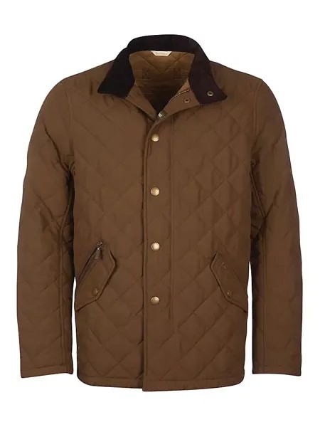 Стеганая нейлоновая куртка Shoveler Barbour, цвет dark sand